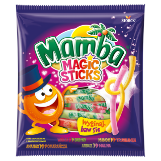 Magic Sticks guma rozpuszczalna o smaku owocowym