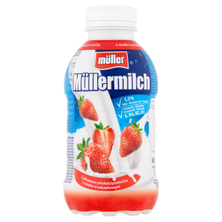 Müllermilch Napój mleczny o smaku truskawkowym