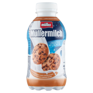 Müllermilch Napój mleczny o smaku ciasteczka-czekolada-karmel