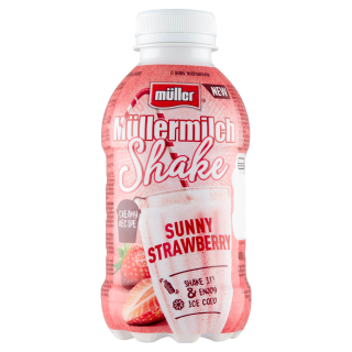 Müllermilch Shake Napój mleczny o smaku truskawkowym