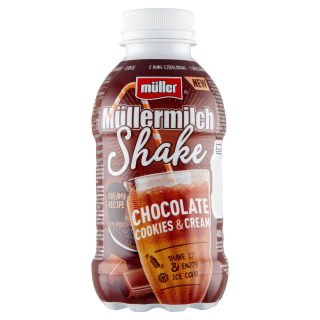 Müllermilch Shake Napój mleczny o smaku czekoladowo-ciasteczkowym