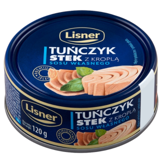 Tuńczyk stek z kroplą sosu własnego