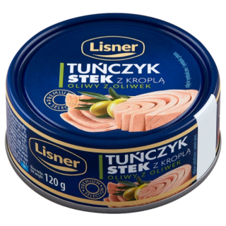 Tuńczyk stek z kroplą oliwy z oliwek