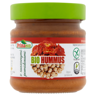 Hummus z suszonymi pomidorami bezglutenowy BIO