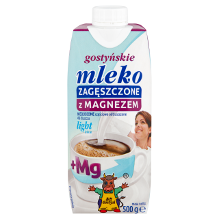 Mleko zagęszczone niesłodzone 4% light z magnezem