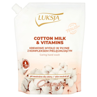 Cotton Milk & Vitamins kremowe mydło w płynie zapas