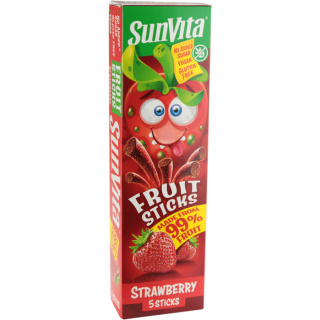 Paluszki owocowe bez dodatku cukru - truskawka