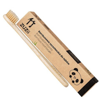 Bambusowa szczoteczka do zębów dla dzieci beżowa