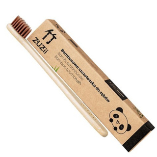 Bambusowa szczoteczka do zębów dla dzieci brązowa