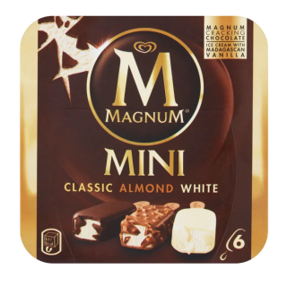 Mini Classic Almond White lody waniliowe 6 szt.